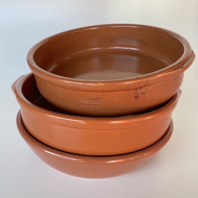 TAPAS BOWL, Glazed Brown Dish